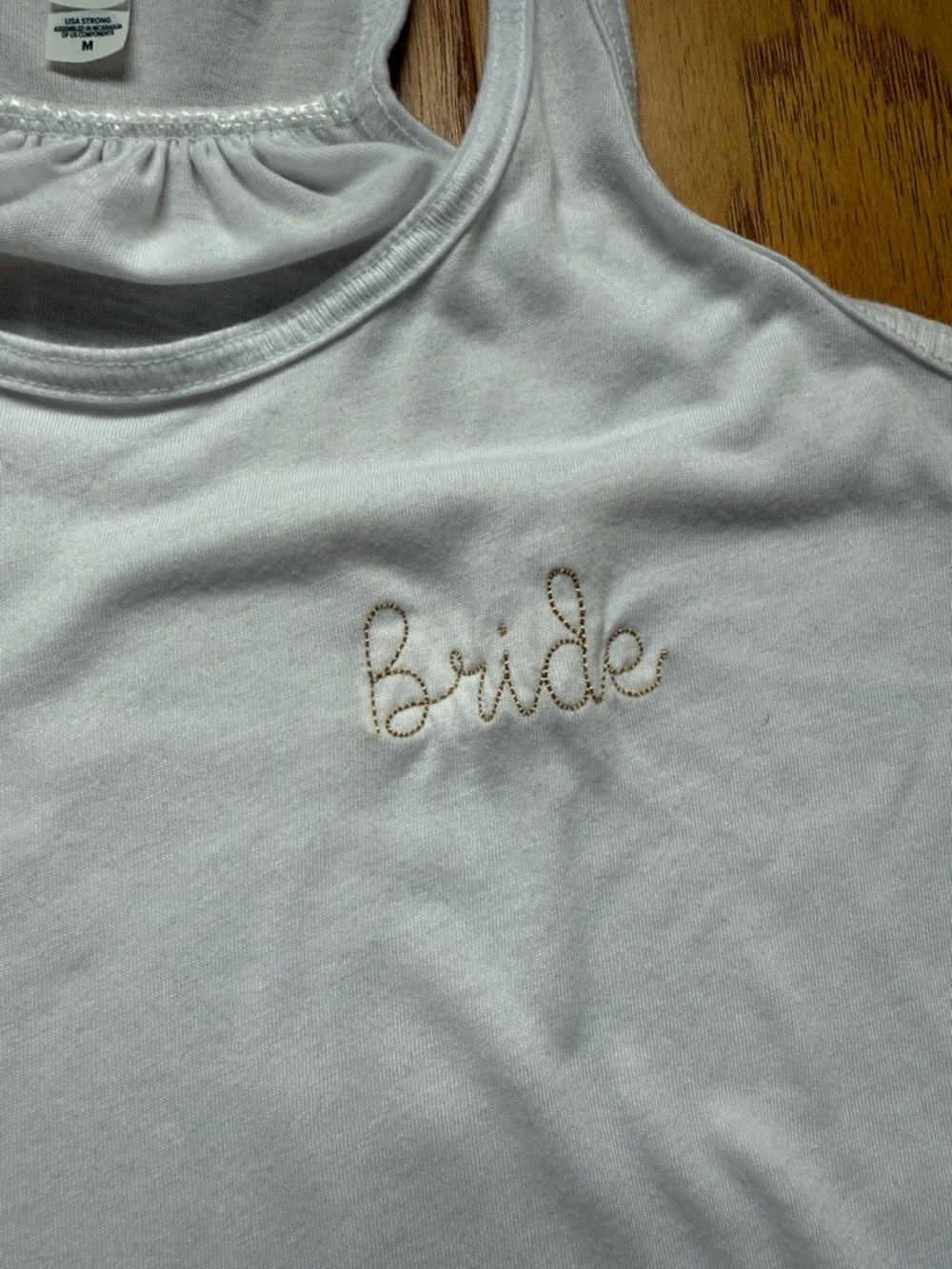 NWOT Bride Tank Top, White, Medium